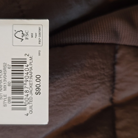 FLX BRAND MEN'S BROWN FRONT ZIPPERED QUILTED OUTDOOR JACKET COAT SIZE XL - Picture 5 of 16